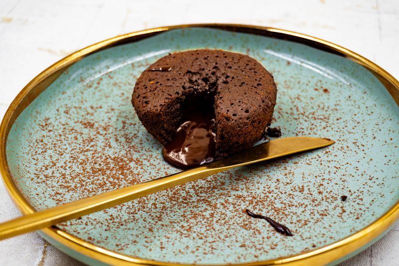 Chocolate Lava Cake with warm gooey center