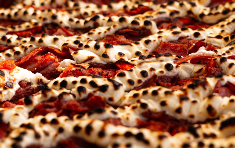 Classic Margherita marco's pizza with fresh basil and mozzarella